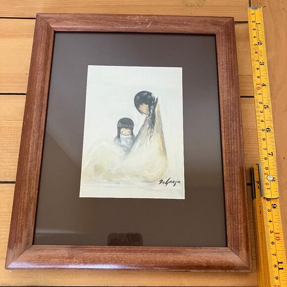 Navajo Mother by DeGrazia Framed Art Print 9.5x11.5" Tucson Arizona N-0530 - Picture 5 of 6